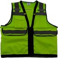 Petra Roc Inc Petra Roc Deluxe 8-Pocket Hi-Viz HD Surveyors Vest, ANSI/ISEA Class 2, Lime, S, LVM2-HDSUV-S LVM2-HDSUV-S